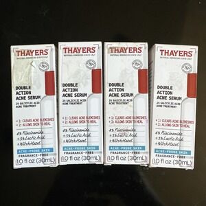 LOT OF 4 THAYERS Double Action Acne Serum Salicylic Acid EXP: 9/25 & 10/25 NEW
